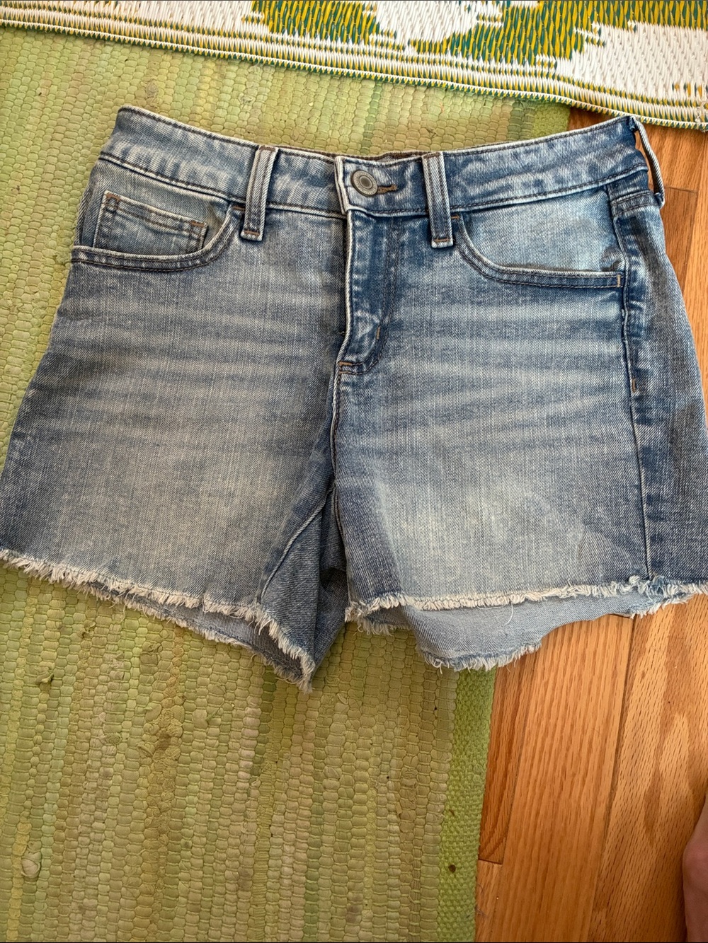 SO Light Blue Distressed Denim Cutoff Shorts